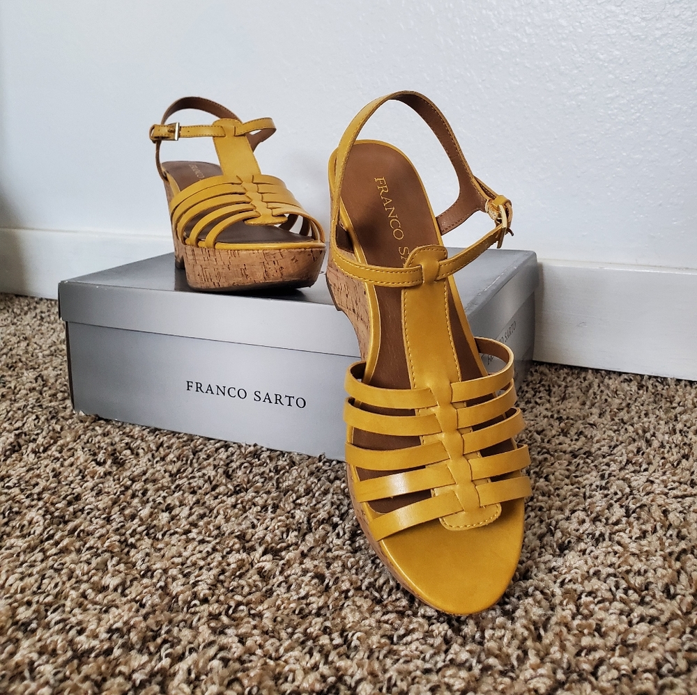 Franco Sarto Cork Wedges